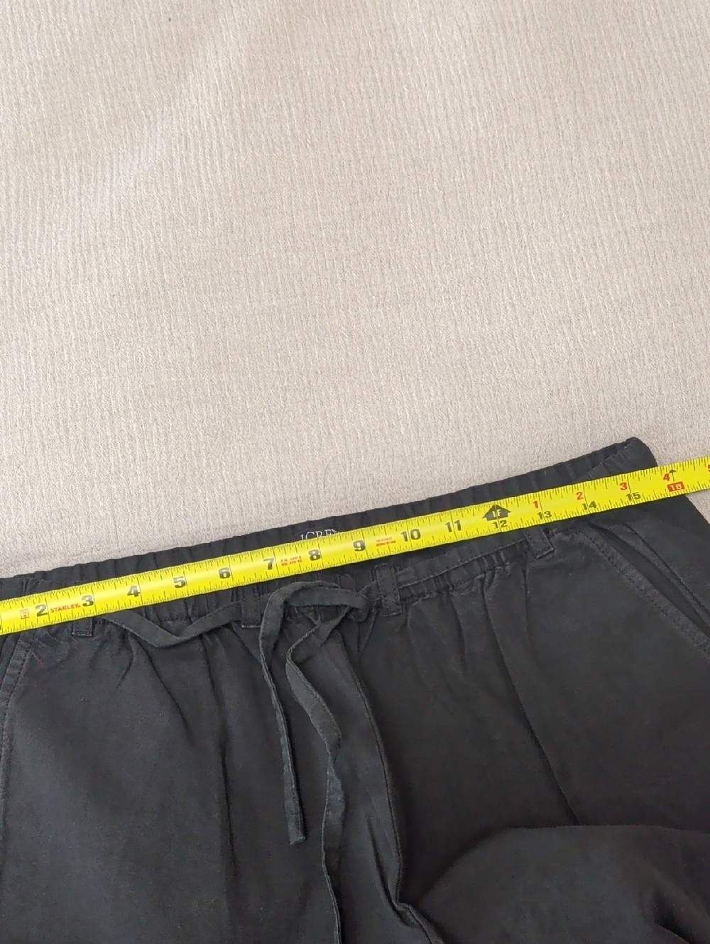 J. Crew relaxed utility pant in cotton blend Black Tall Small - Picture 4 of 6